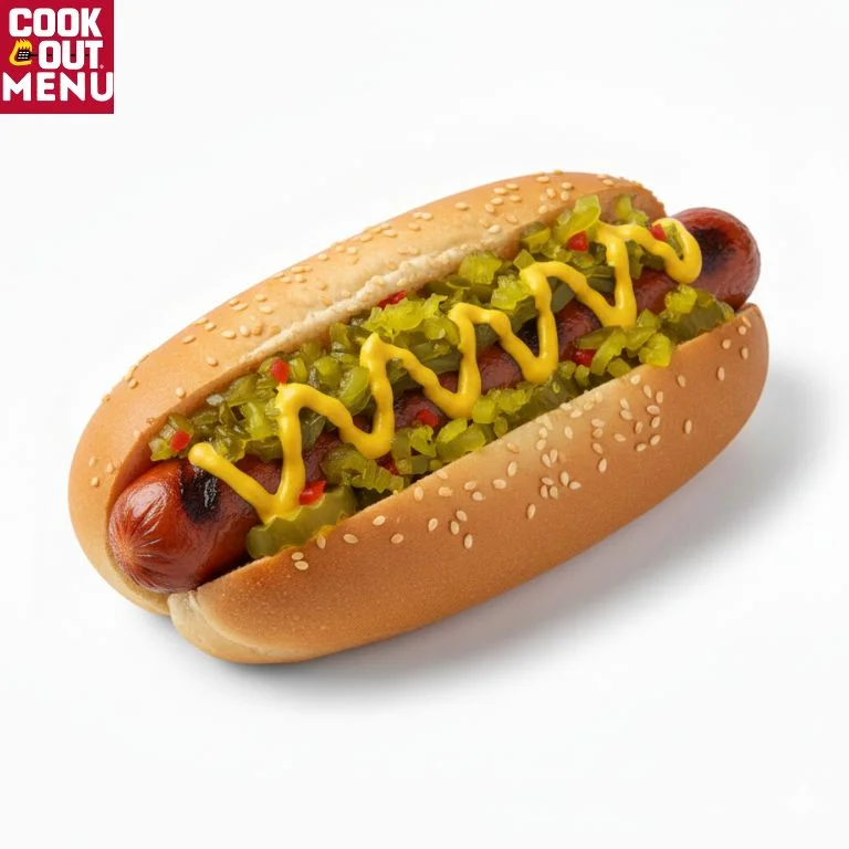 Mustard Relish Hot Dog